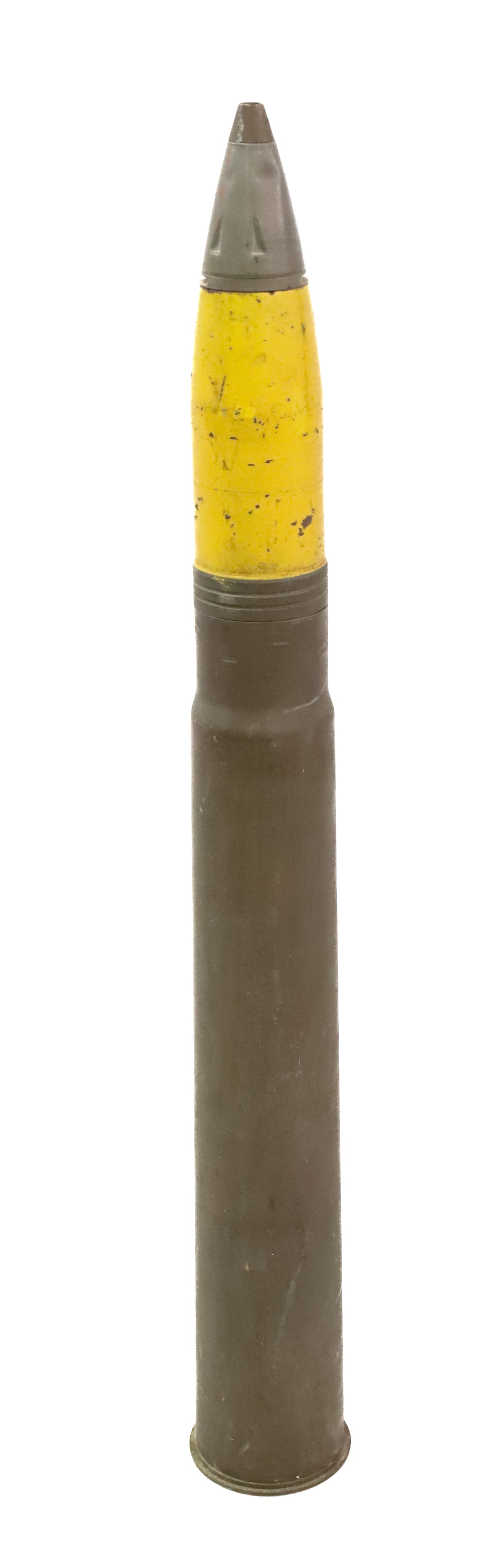VINTAGE MILITARY SHELL: 3 IN. MARK II-M2. HEAD STAMPED "INERT". 34 1/4" L. PLEASE READ CAREFULLY - Terms for Purchasing and Shipping of Auction Items. Please read carefully before bidding. Hartzell’s Auction Gallery. H