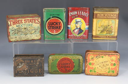 LOT OF VINTAGE TOBACCO TINS