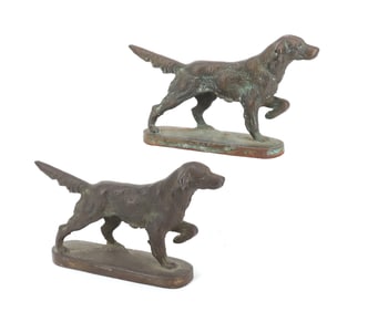 PAIR OF CAST IRON BOOKENDS