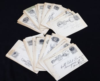 LOT OF 19TH C. COLT FIREARMS POSTAL CARDS