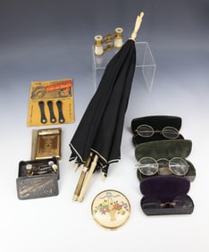EYEGLASSES, OPERA GLASSES AND COMPACTS