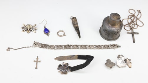 VINTAGE JEWELRY AND PEN/PENCIL