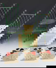 DOLL CHAIRS, WOOD DOG / CAT CUT-OUTS