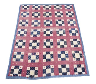 VINTAGE HAND STITCHED QUILT