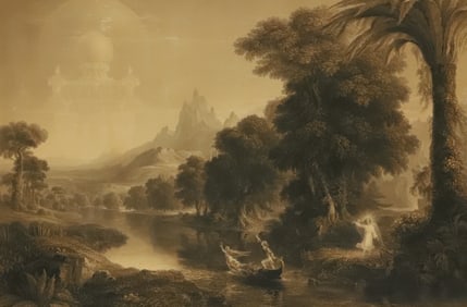 VOYAGE OF LIFE-YOUTH ENGRAVING