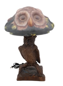 CONTEMPORARY PAIRPOINT-STYLE OWL LAMP