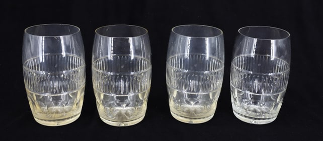 SET OF (4) LARGE TUMBLERS