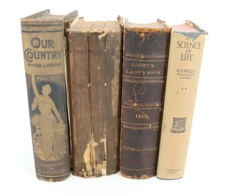 (4) ANTIQUE BOOKS