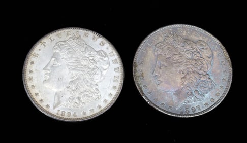 (2) MORGAN DOLLARS