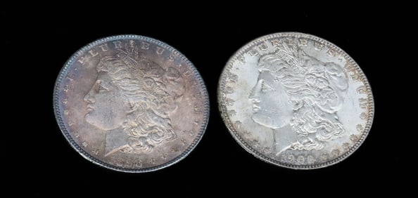 (2) MORGAN DOLLARS