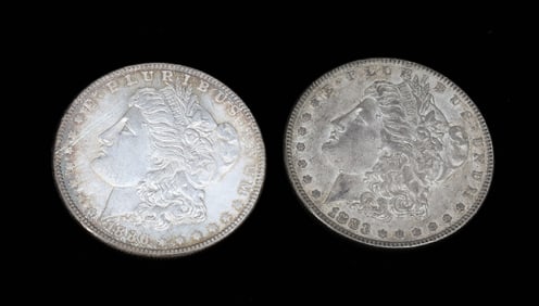 (2) MORGAN DOLLARS