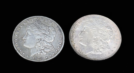 (2) MORGAN DOLLARS