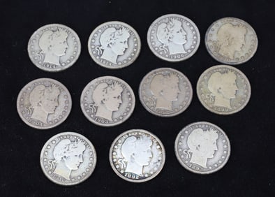 $2.75 FACE VALUE OF BARBER QUARTERS