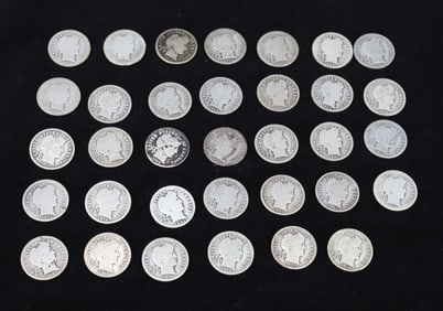 $3.40 FACE VALUE OF BARBER DIMES