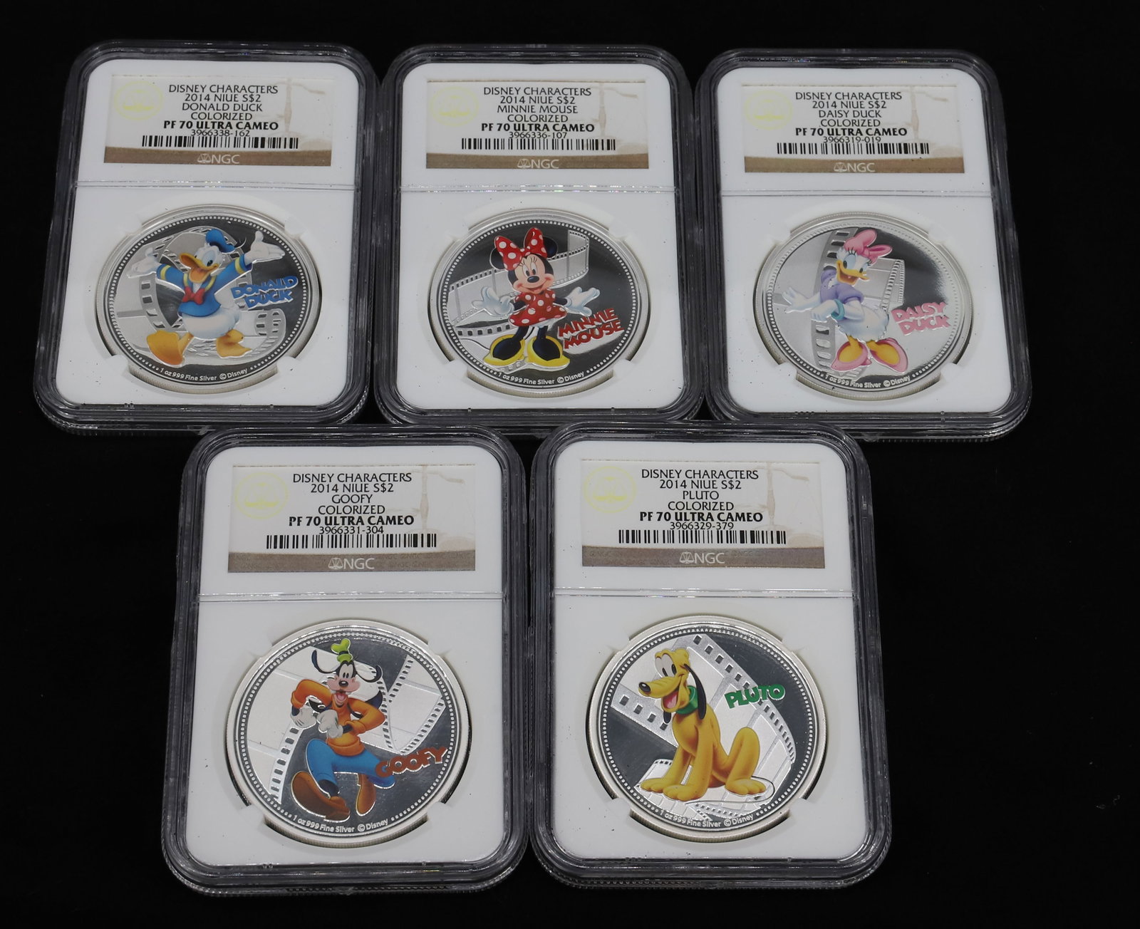 (5) DISNEY CHARACTERS GRADED AMERICAN EAGLES (1 of 5)