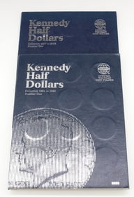 (2) PARTIAL KENNEDY HALF DOLLAR BOOKS