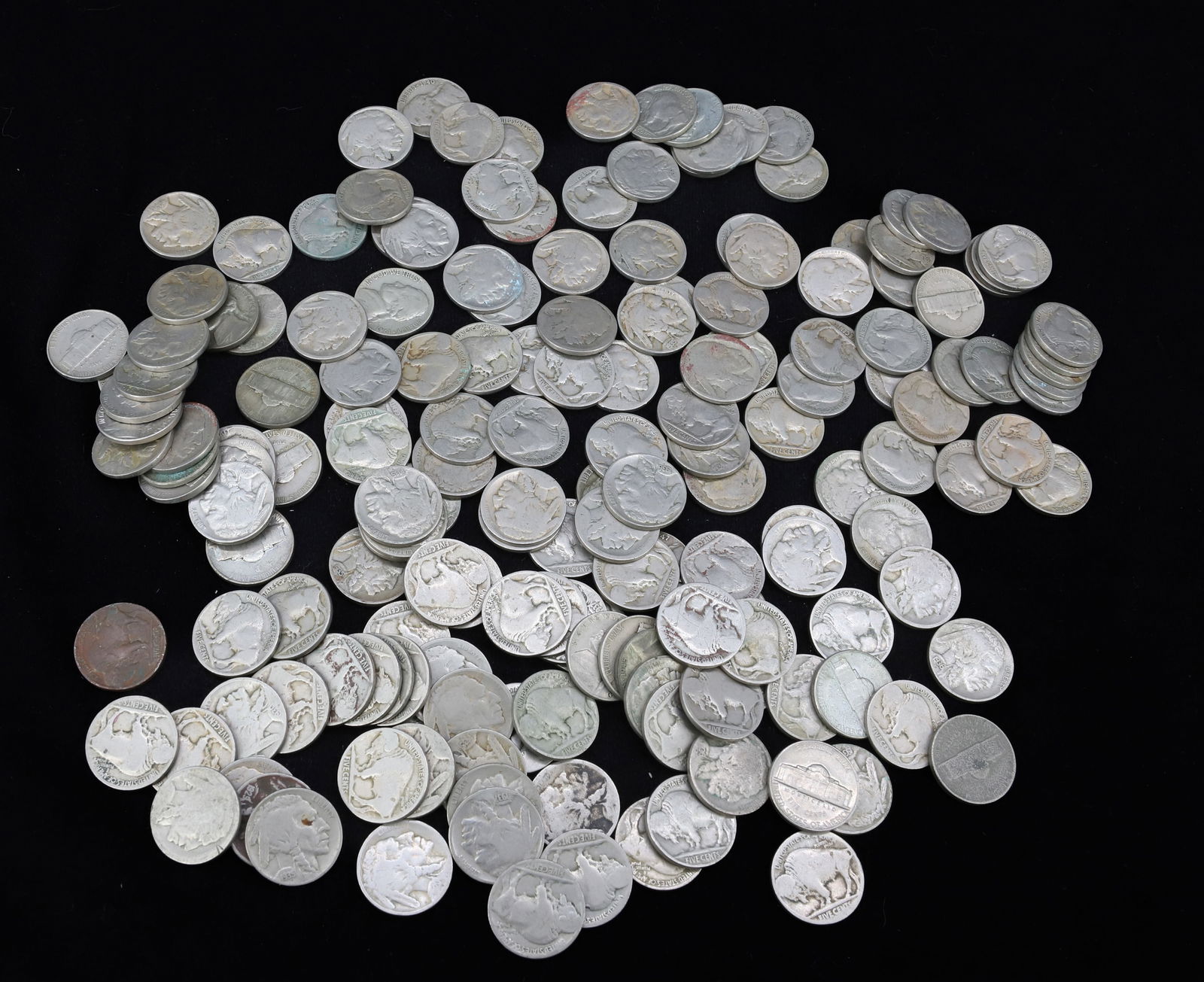 160 VARIOUS NICKELS (1 of 4)