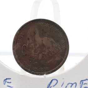 1831 BARBER HEAD DIME