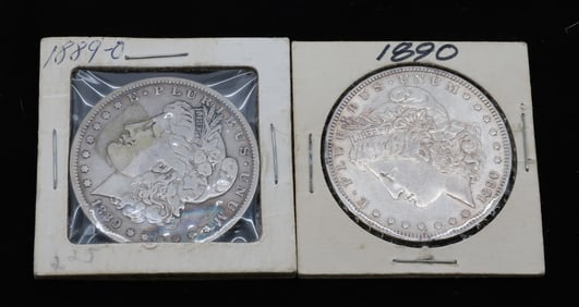 (2) MORGAN DOLLARS