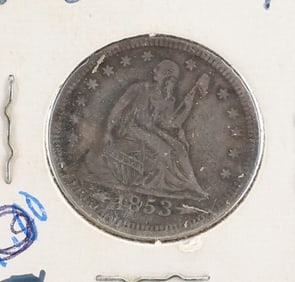 1853 SEATED LIBERTY QUARTER