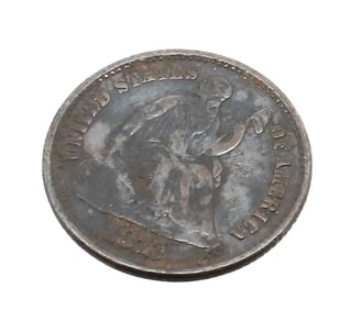 1872 HALF DIME