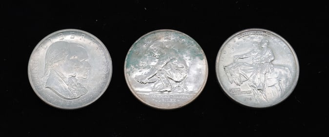 (3) COMMEMORATIVE HALF DOLLARS
