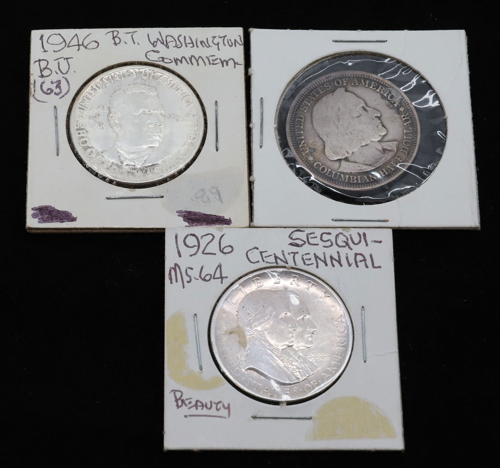 (3) COMMEMORATIVE HALF DOLLARS (1 of 5)