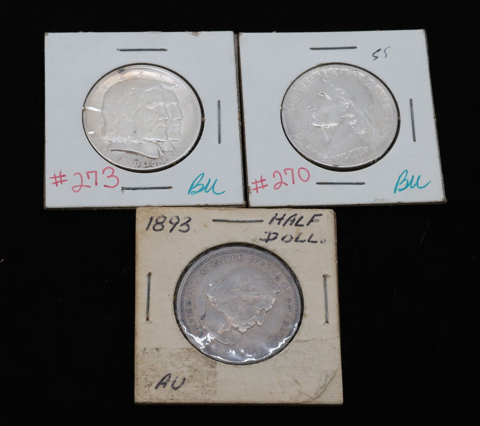 (3) COMMEMORATIVE HALF DOLLARS (1 of 5)