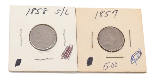 (2) FLYING EAGLE CENTS