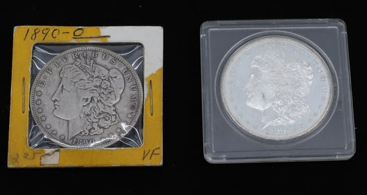 (2) MORGAN DOLLARS