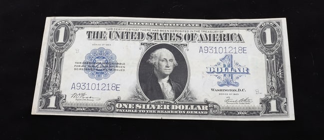 SERIES OF 1923 $1.00 SILVER CERTIFICATE LARGE NOTE
