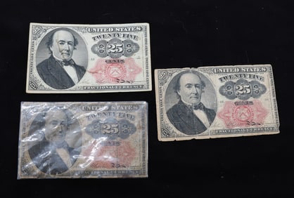 LOT OF FRACTIONAL CURRENCY