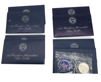 (8) EISENHOWER SILVER PROOF DOLLARS