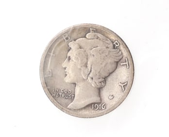 1916 D MERCURY DIME