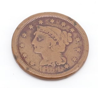 1854 LARGE CENT