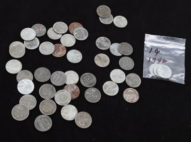 (45) EARLY STEEL CENTS