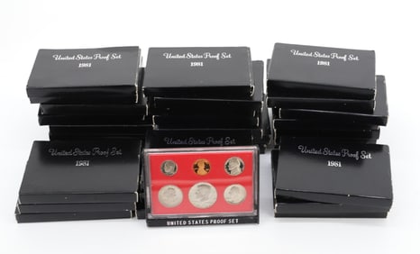 (30) 1981 U.S. PROOF SETS