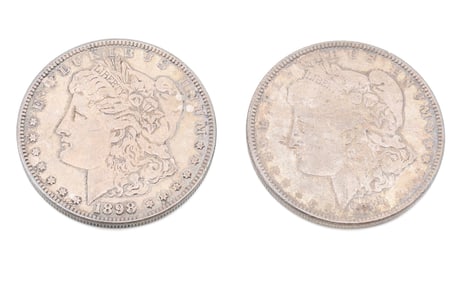 (2) MORGAN DOLLARS