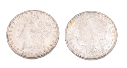 (2) MORGAN DOLLARS