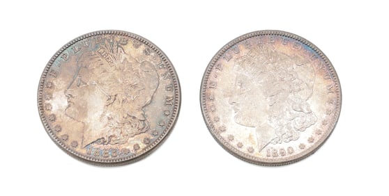 (2) MORGAN DOLLARS
