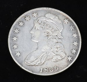 1835 CAP BUST HALF DOLLAR