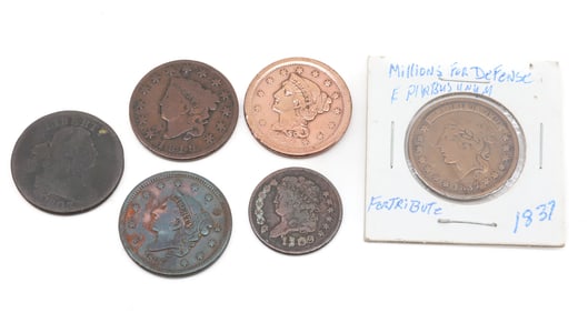 EARLY  CENT LOT