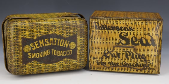 PATTERSON AND "SENSATION" TOBACCO TINS