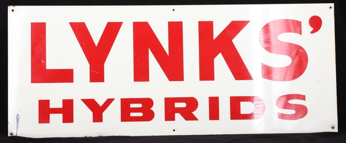 TIN "LYNKS" ADVERTISING SIGN