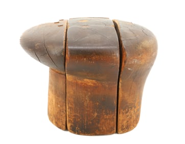 ANTIQUE WOODEN HAT MOLD