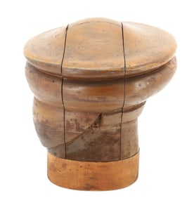 ANTIQUE WOODEN HAT MOLD