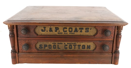 J. & P. COATS SPOOL CABINET