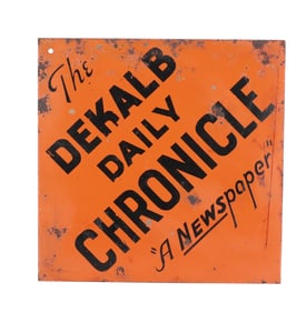 DEKALB DAILY CHRONICLE ADVERTISING SIGN