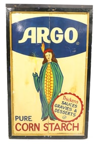 HAND PAINTED "ARGO" CORN STARCH SIGN