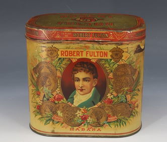 ROBERT FULTON "HABANA"  CIGAR TOBACCO TIN